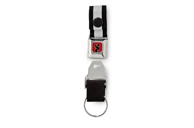 Chrome mini Buckle key ring