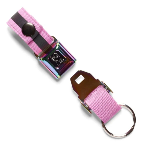 Chrome mini Buckle key ring