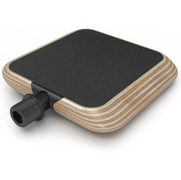 Urban Motorcycle Pedals Raw Wood