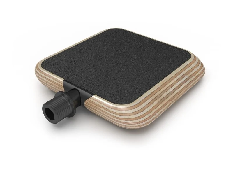 Urban Motorcycle Pedals Raw Wood