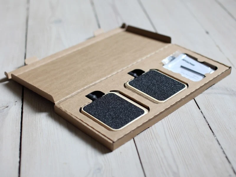 Urban Motorcycle Pedals Raw Wood