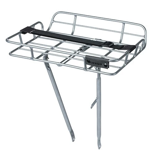 Basil Portland front rack silver with borders