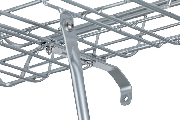 Basil Portland front rack silver with borders
