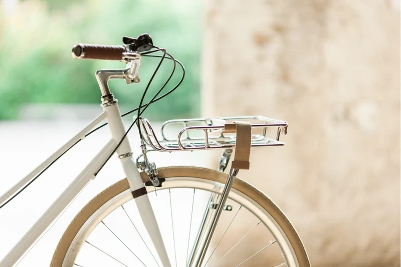 Basil Portland front rack silver with borders