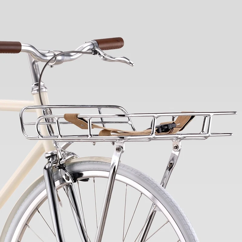 Basil Portland front rack silver with borders