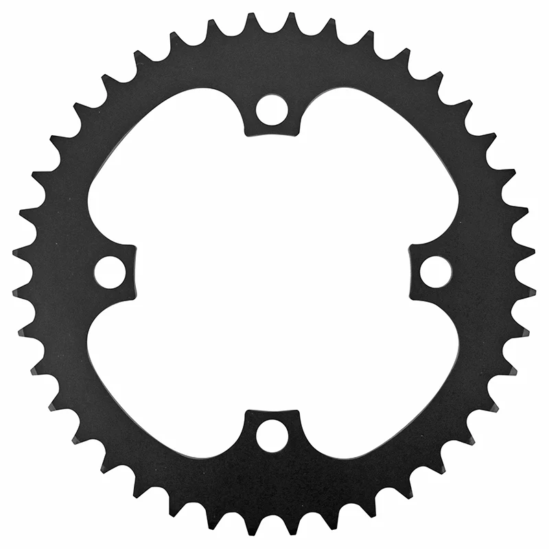 Plateau VAE-E-Bike 4 branches Ø 104 Pour Bosch - Brose - Yamaha - Bafang Esjot 40 dents Mono Noir Alu (2.38 - 1-2X3-32" - 5.65  1-2X11-128")