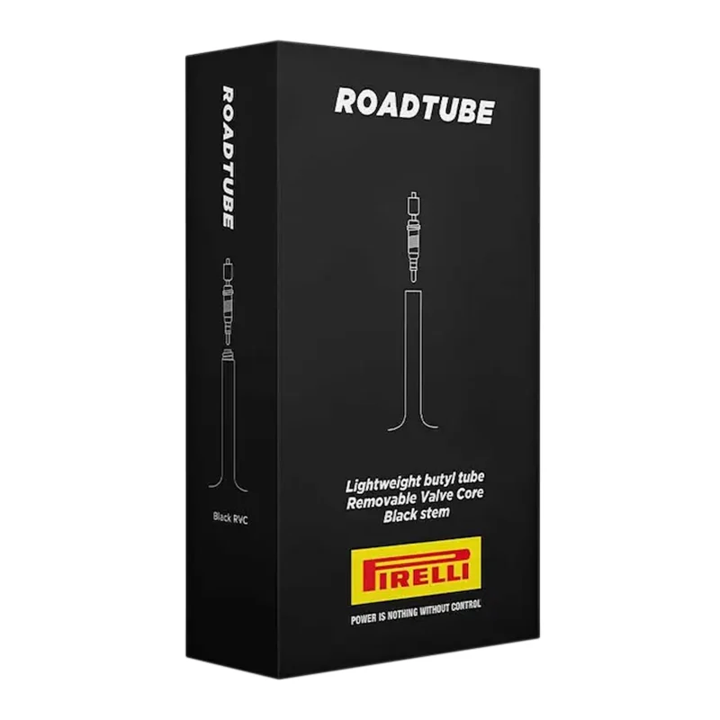Chambre A Air Vélo 700 X 23-30 Pirelli Roadtube Valve Presta Noir 48 mm (Obus Demontable)