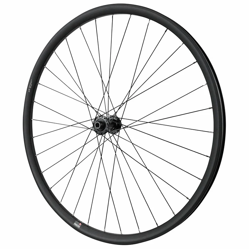 Roue Gravel - Route Disque 700 Pulse 23 Double Paroi Avant Moyeu Shimano Rs470 Grx Centerlock Tubeless Ready Axe Traversant 12-100 Noir Jante 23C 32 Rayons -Poids Max 150 Kg-