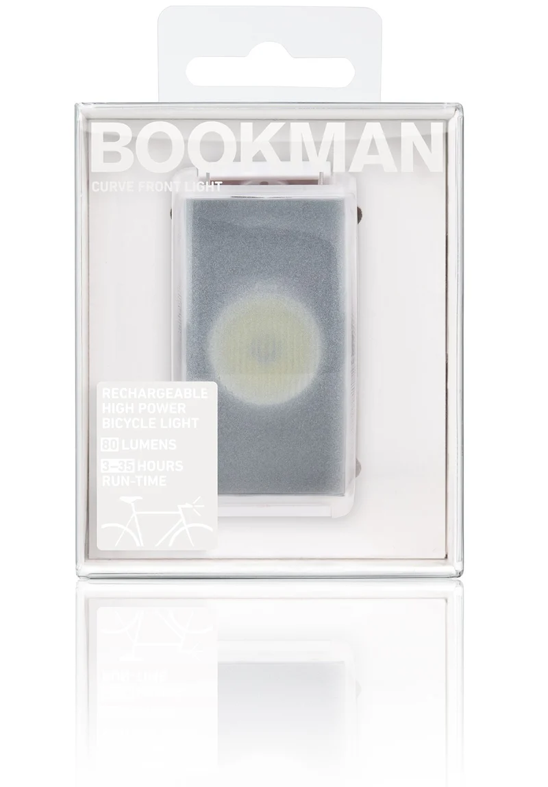 Bookman CURVE front USB bike light