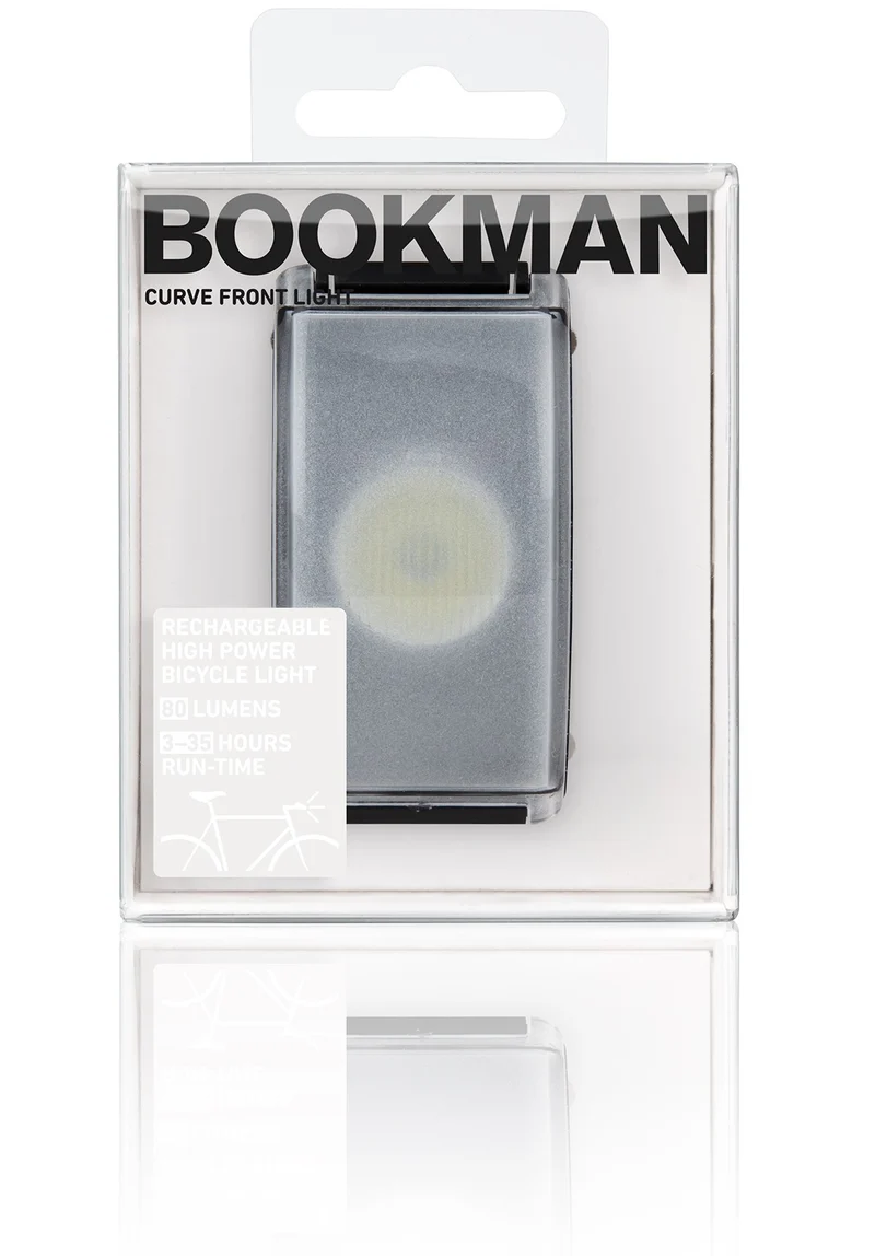 Bookman CURVE front USB bike light