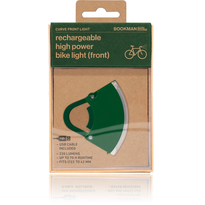 Bookman CURVE front USB bike light