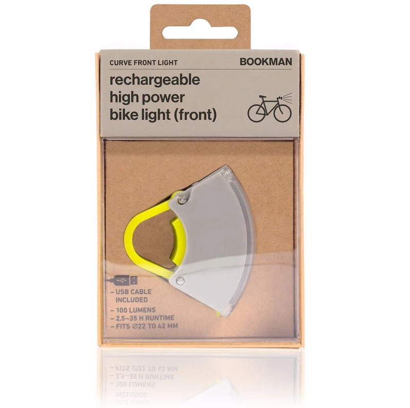 Bookman CURVE front USB bike light