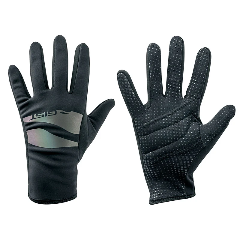 Gants Vélo Junior Hiver Long Gist Noir 10-12 Ans S (Paire Sur Carte) Sans Velcro