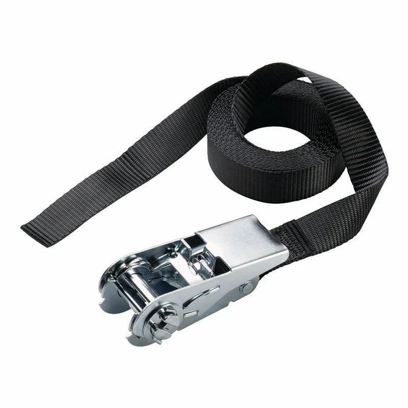 Sangle A Cliquet Masterlock Largeur 25 mm Longueur 5M Noir Capacite D'Arrimage 400Kg (Vendu A L'Unite) -Certification Tuv-