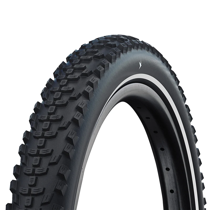 Pneu Cargo 26 X 2.35 Schwalbe Smart Sam Noir Tr (60-559) Flanc Reflex Homologué VAE E50 (Poids Max 160 Kg)