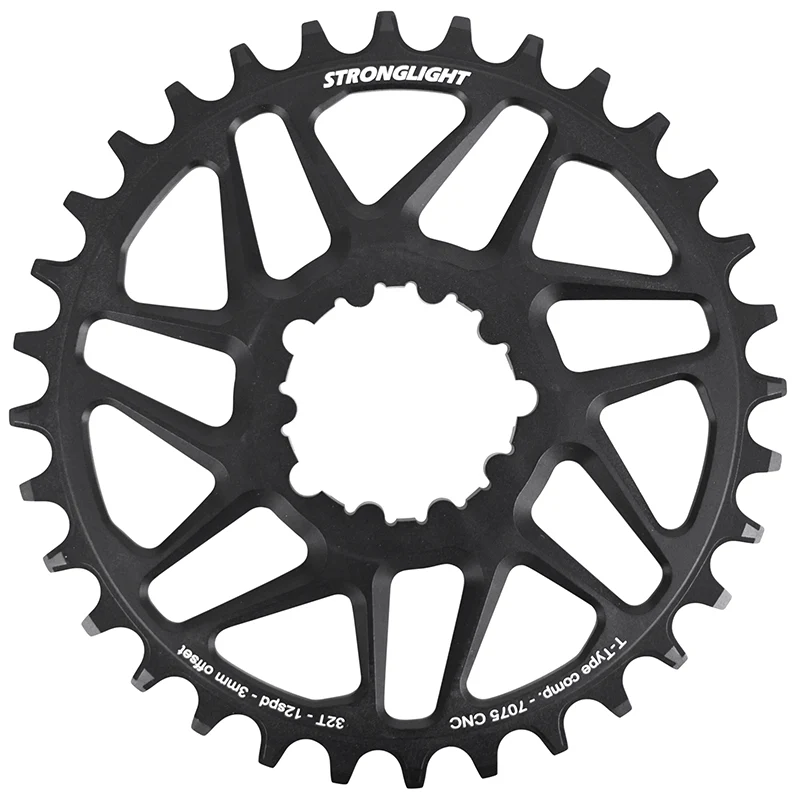 Plateau VTT Direct Mount Pour Sram Sx-Nx-Gx Stronglight Mono Alu Noir 32 dents - Deport 3 mm 12V.