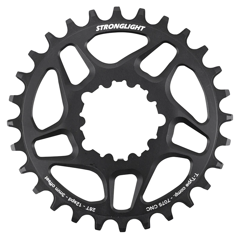 Plateau VTT Direct Mount Pour Sram Sx-Nx-Gx Stronglight Mono Alu Noir 28 dents - Deport 3 mm 12V.