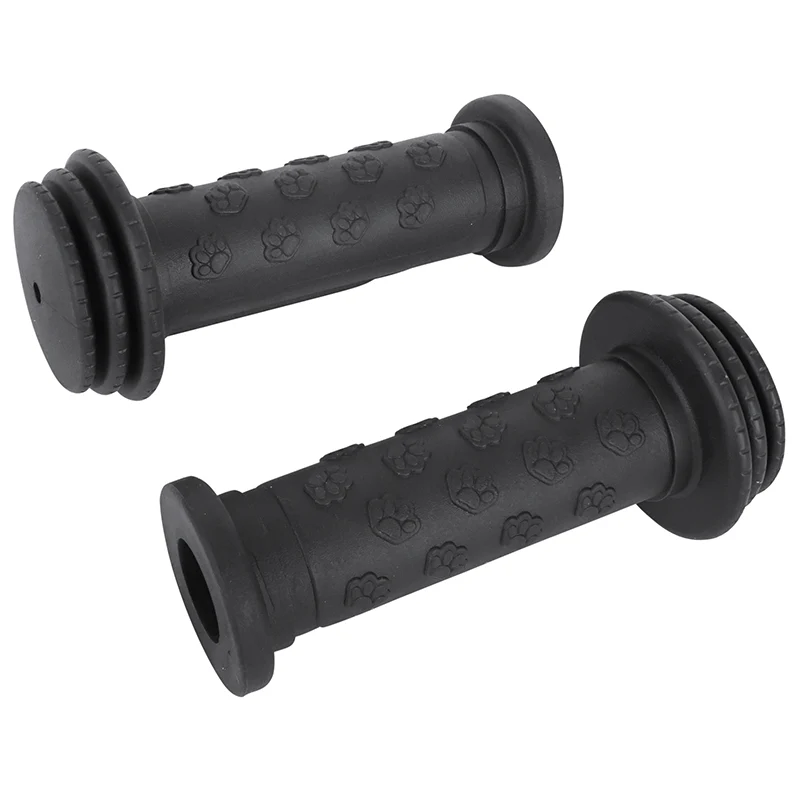 Poignée City Enfant Noir Avec Protection Choc L100 mm (Paire) Diam 17.5