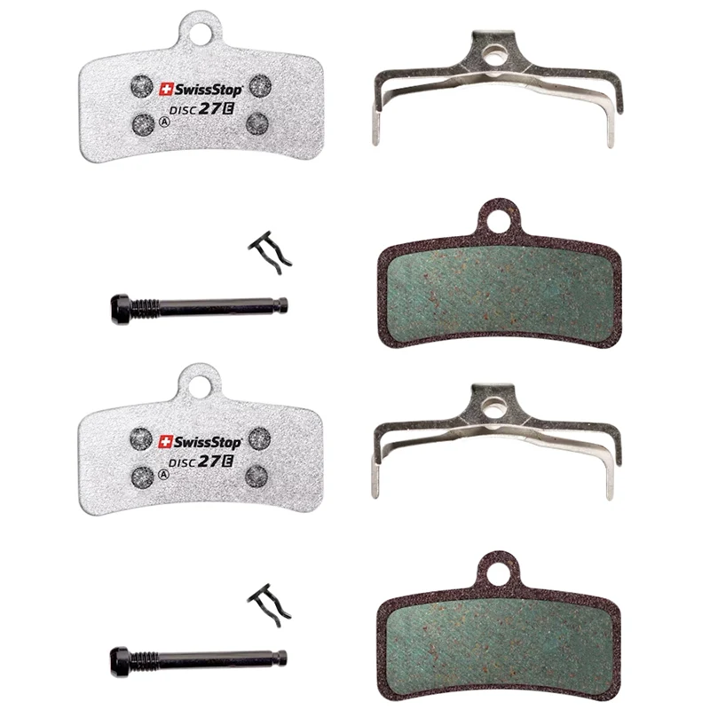 Plaquette De Frein VTT Shimano Xtr M9120 Xt M8120-M8020 Slx M7120 Saint M820-M640-810, Trp, Tektro (Swissstop Organic - Disc 27E - Pair & Fair)(2 Paires) - Compatible VAE Et Moto Électrique Sur-Ron