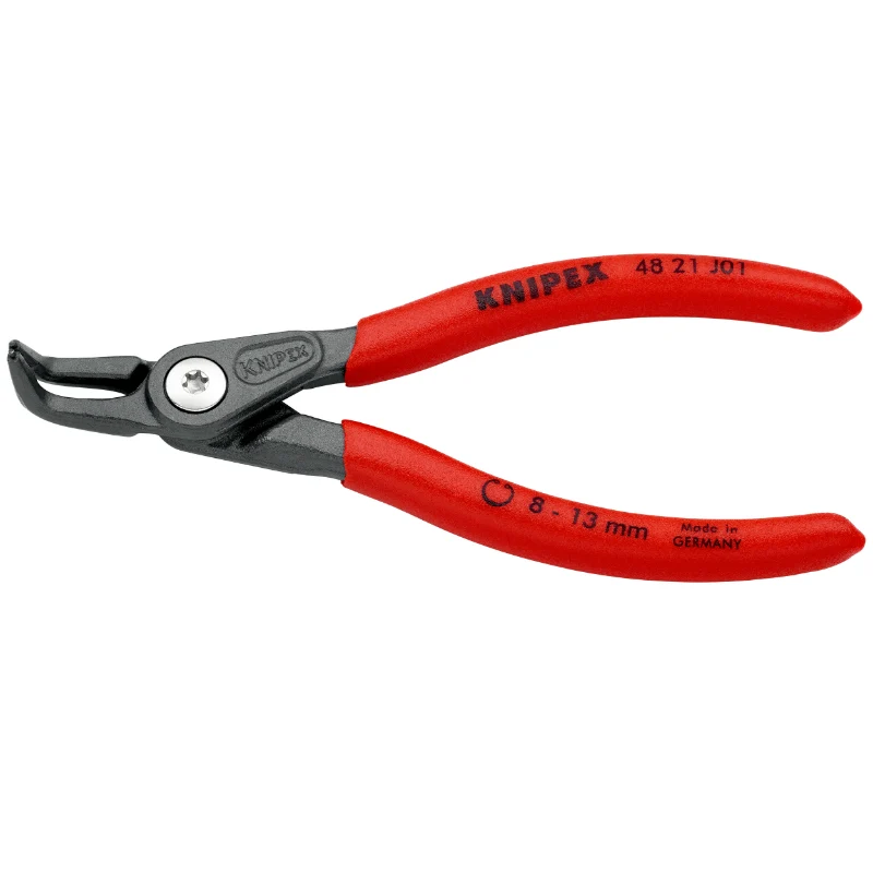 Pince A Circlips Intérieur Pro Knipex 130 mm Diam Circlips 8 A 13 mm Gris Antirouille Pointe 0,9 mm (Coudée) (48 21 J01) -Made In Germany-