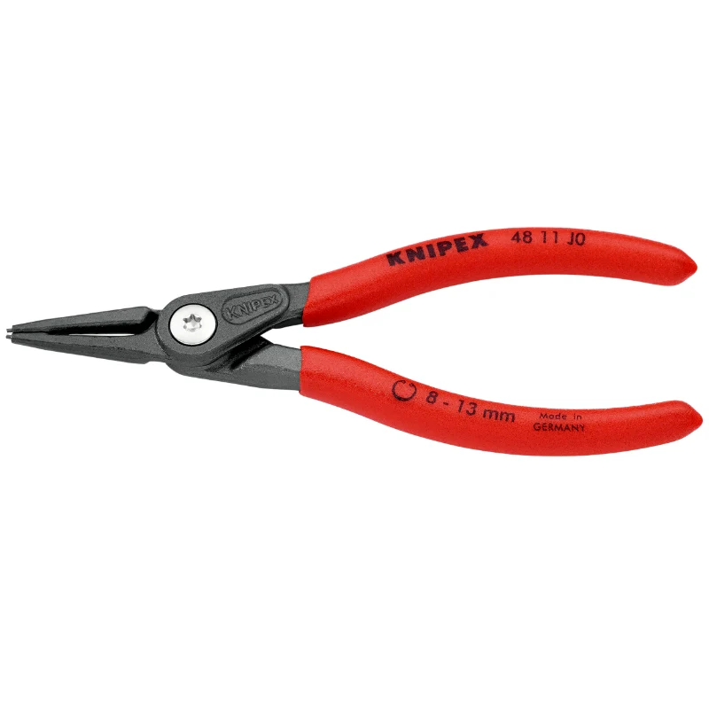 Pince A Circlips Intérieur Pro Knipex 140 mm Diam Circlips 8 A 13 mm Gris Antirouille Pointe 0,9 mm (Droite) (48 11 J0) -Made In Germany-
