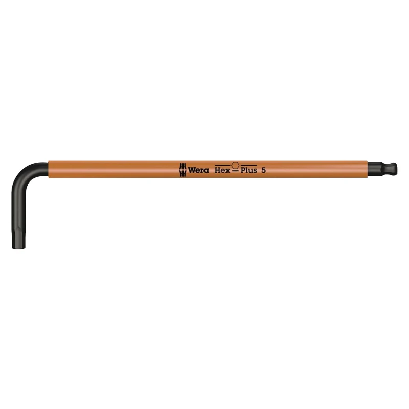 Clé Males Coudees 6 Pans-Allen Wera 950 Hf Hex Plus Blacklaser Metrique 5X154 mm (Avec Fonction Retenue) (Vendu A L'Unite) -Marque Allemande Pour Les Ateliers-