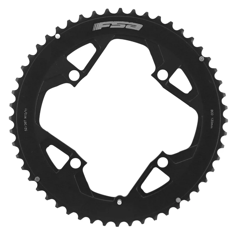 Plateau Route 4 branches Ø 120 Fsa Gossamer Pro 52 dents Double 11V. Noir