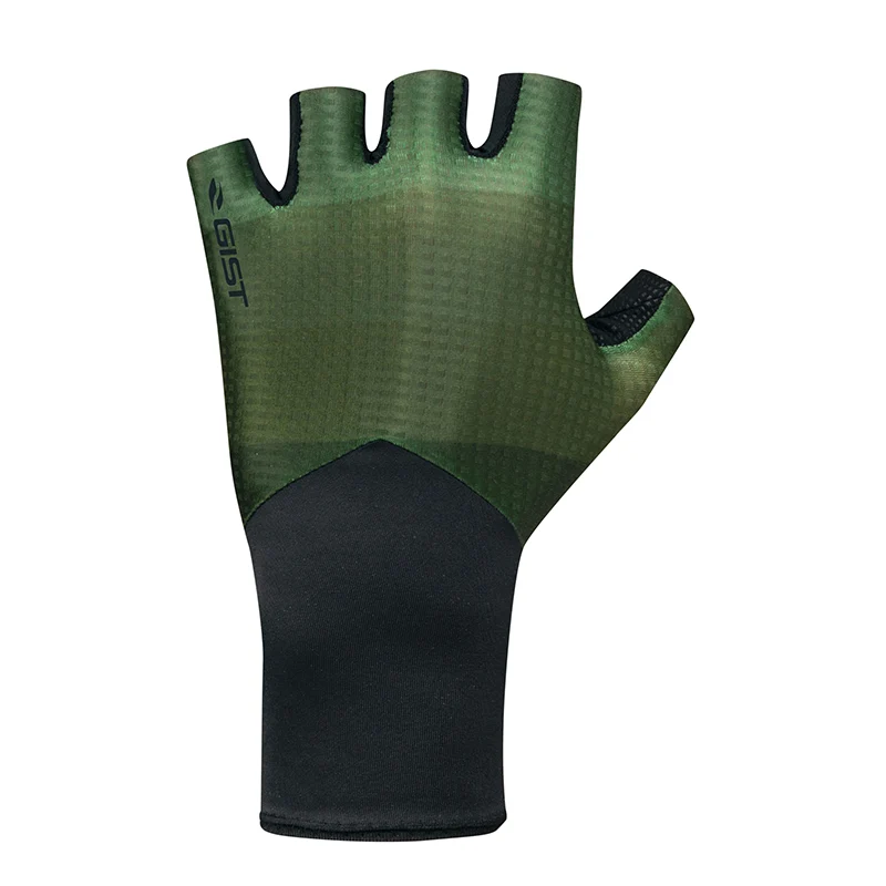 Gants Vélo Court Gist Speed Noir-Vert S (Paire Sur Carte) Sans Velcro