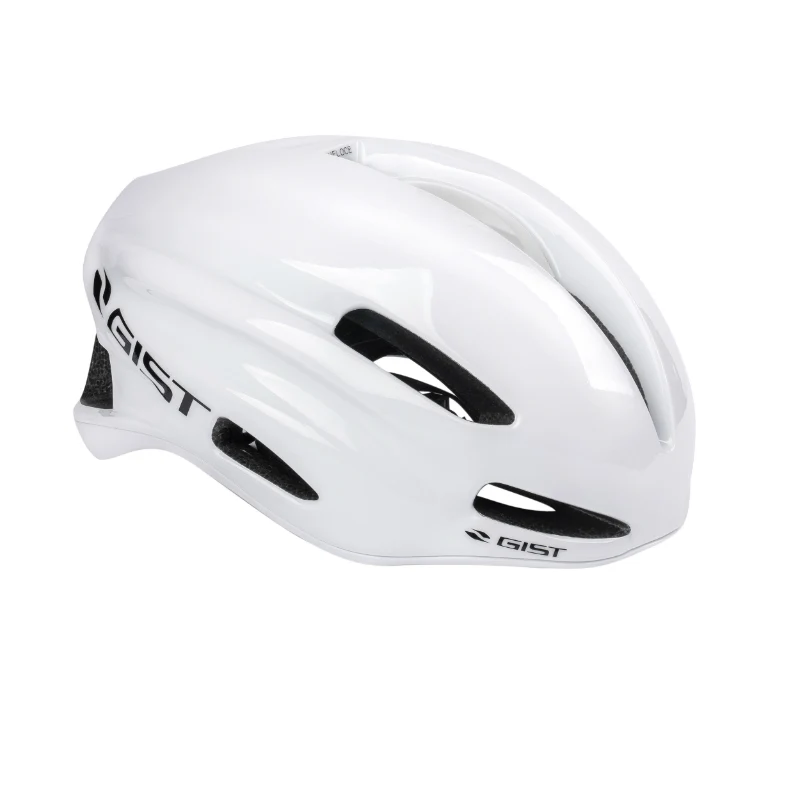 Casque Vélo Adulte Gist Route Veloce Blanc Taille 56-62 Réglage Molette, Boucle Fidlock (Eps-Pc)