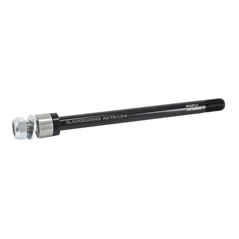 Axe Traversant - Remorque Roue Arrière Blackbearing Filetage M12X1.5 mm Pour 12X142-148 (159-165 mm) Avec Entretoise