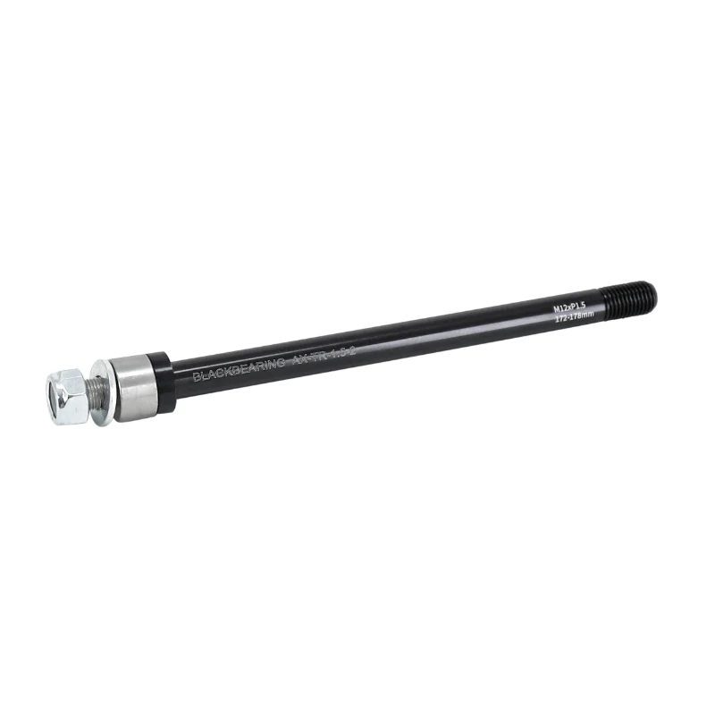 Axe Traversant - Remorque Roue Arrière Blackbearing Filetage M12X1.5 mm Pour 12X142-148 (172-178 mm) Avec Entretoise