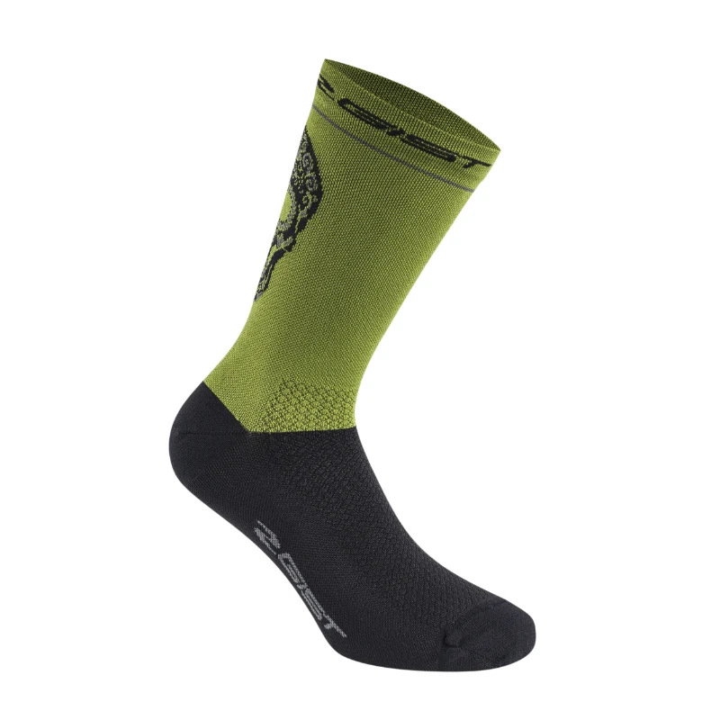 Chaussettes - Socquettes Été Gist Crane-Skull Vert Militaire 36-39 - Hauteur 18 cm (Paire)