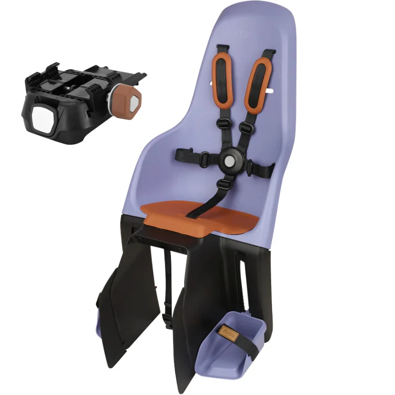 Porte Bebe-Siege Enfant Arrière Polisport A Fixer Sur Porte Bagage Fixation Etau Minia Violet (9 A 22Kgs) Homologué En 14344 (Boite Carton Individuelle)
