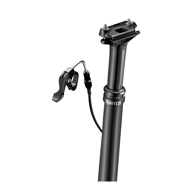 Tige De Selle Gravel Télescopique Switch Swl-100 Alu Noir Diam. 30.9 L450 mm (Réglage Par Câble Interne Débattement 100 mm) Fixation Cintre