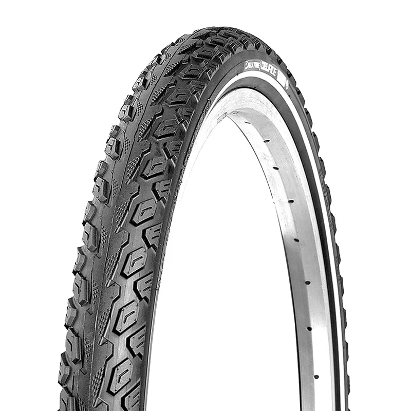 Pneu VTT 26 X 2.00 Deli Type Cruisland Renforcé Anti-Crevaison 2.5 mm Noir Tr (50-559) Flanc Reflex