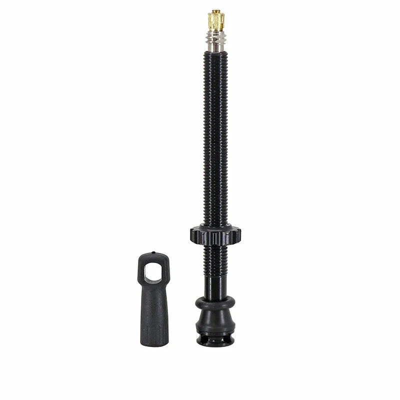 Valve De Pneu Tubeless Presta Newton Colori Noir 87 mm 4 Trous Pour Diffusion Preventif (Vendu A L'Unite) - Livre Avec Démonte Obus