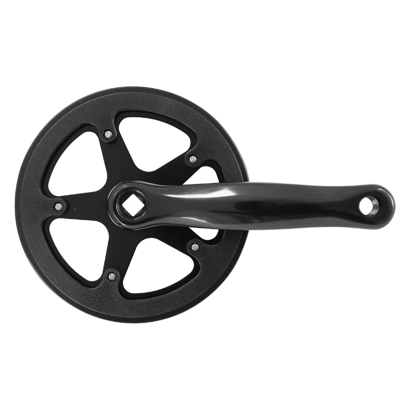 Pédalier City-VTT P2R Manivelles Alu Noir 170 mm Plateau 42D. Double Flasque Chaîne 2.38 (3-32") (Boîtier 117 mm)