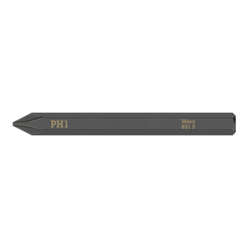 Embouts-Lames Interchangeables De Tournevis A Frapper Wera 851 S 1-4 Cruciforme Phillips Ph1 L 70 mm (Vendu A L'Unite)) -Marque Allemande Pour Les Ateliers-