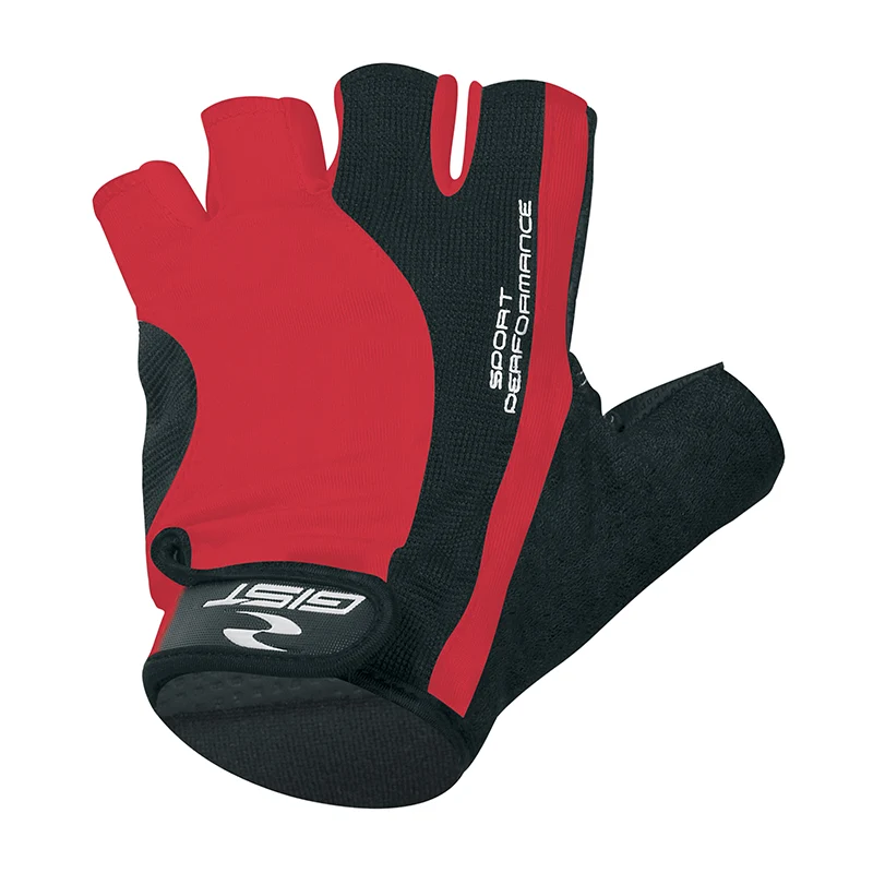Gants Vélo Court Gist Pro Rouge M (Paire Sur Carte) Avec Velcro