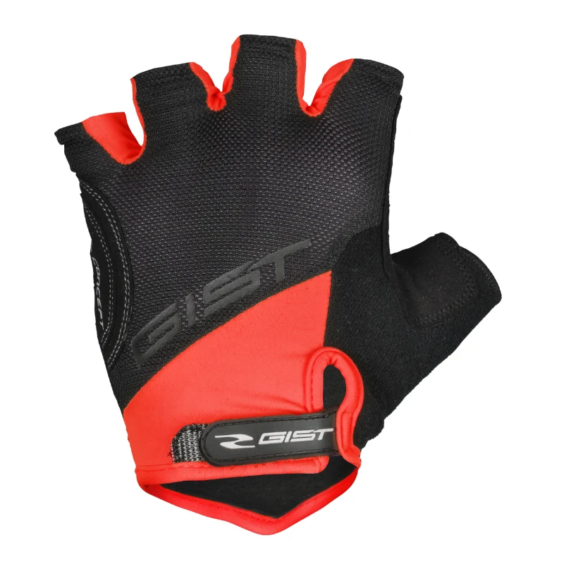 Gants Vélo Court Gist D-Grip Gel Été Rouge XXL (Paire Sur Carte) Avec Velcro