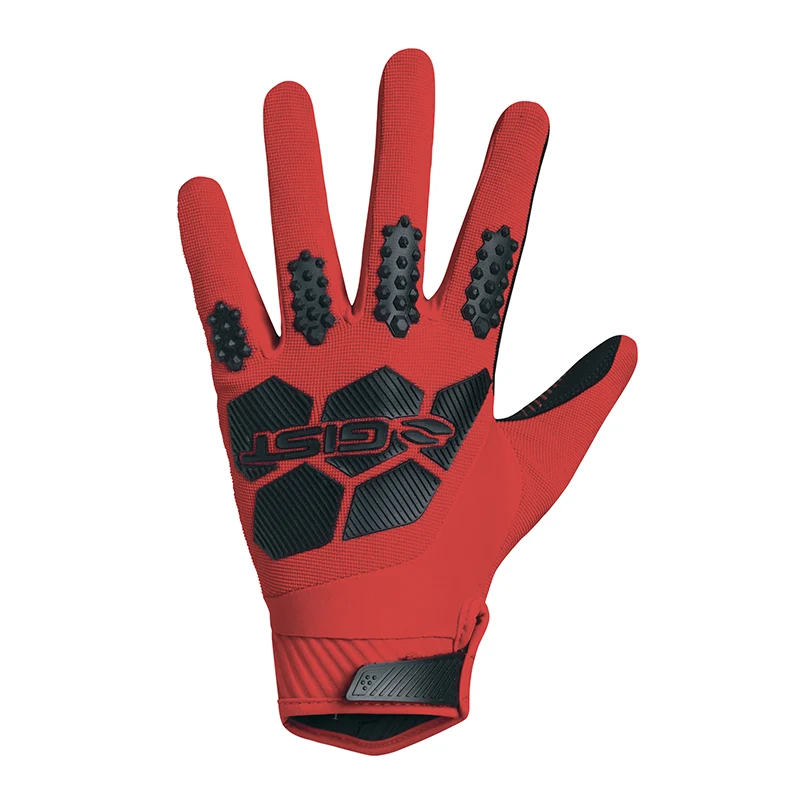 Gants Vélo VTT Long Gist Armor Rouge M (Paire Sur Carte) Compatible Ecran Tactile