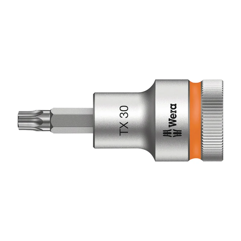 Douille Torx Wera 8767 Hf Zyklop 1-2 T30 Longueur 60 mm (Vendu A L'Unite) -Marque Allemande Pour Les Ateliers-