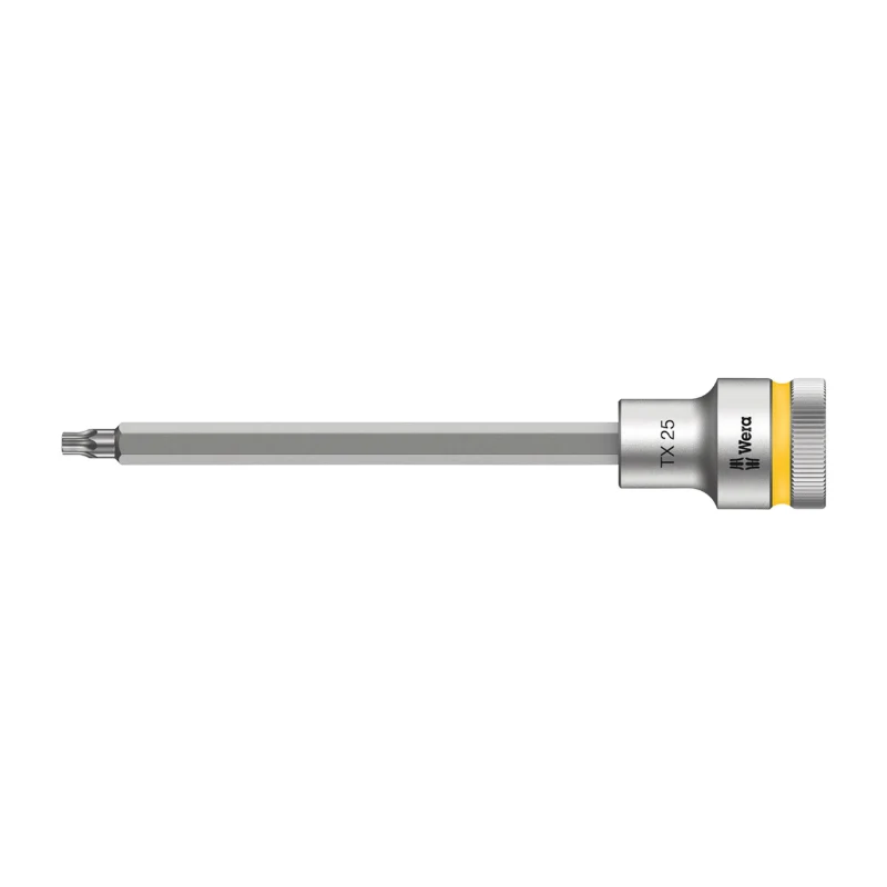 Douille Torx Wera 8767 Hf Zyklop 1-2 T25 Longueur 140 mm (Vendu A L'Unite) -Marque Allemande Pour Les Ateliers-