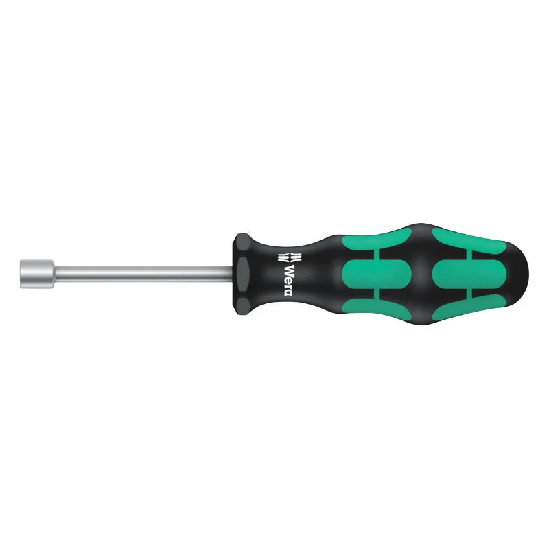 Tournevis A Douille Wera 395 Holo 13 mm Noir-Vert (Vendu A L'Unite) -Marque Allemande Pour Les Ateliers-