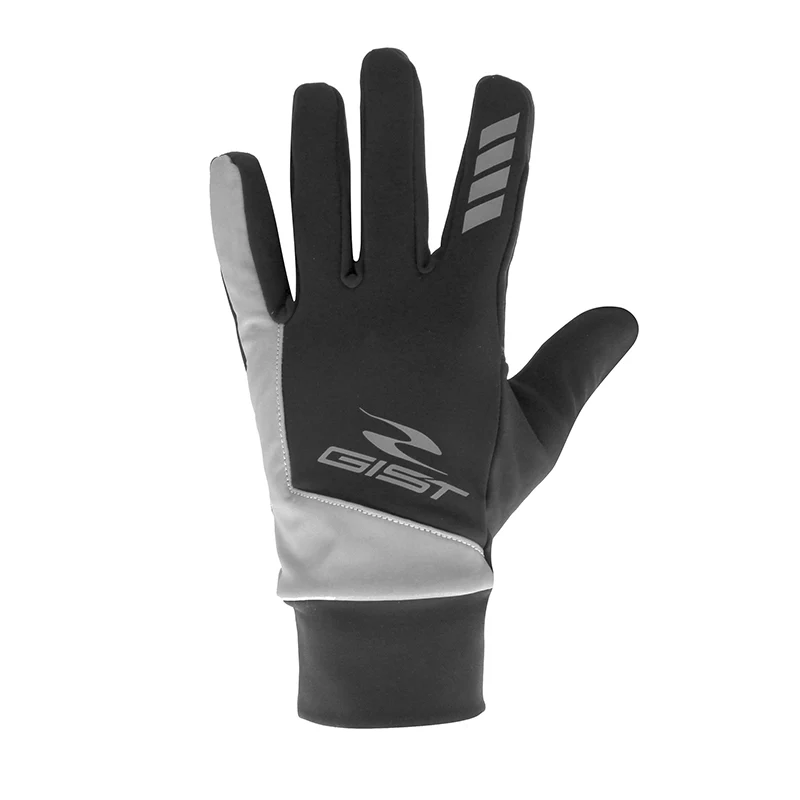 Gants Vélo Hiver Long Gist Roubaix Reflex Noir Long M (Paire Sur Carte) Compatible Ecran Tactile