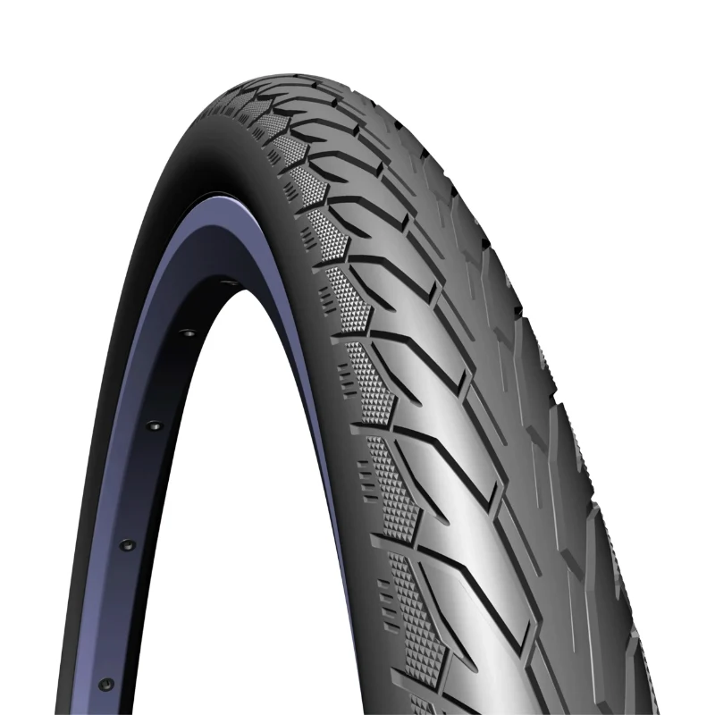 Pneu VTT Urbain 26 X 1.75 Rubena Flash Noir Renfort Anti-Crevaison 3 mm Tr (47-559) Compatible VAE