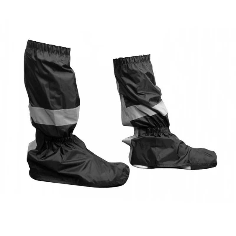 Couvre Chaussure Vélo Ville P2R Coutures Etanches Noir (Taille 39-41) (Paire) Elastique Maintien Sous Chaussure Et Serrage A La Cheville