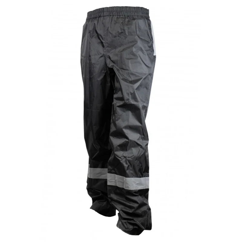 Pantalon De Pluie Waterproof Noir Avec Réflecteur Taille XS-S (Homologué Ce) - Taille 1.60 À 1.68M