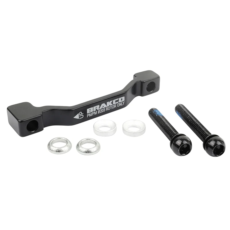 Adaptateur - Rehausse Frein A Disque VTT Post-Mount Avant - Arrière Brakco Étrier 180 mm Pour Disque 203 mm