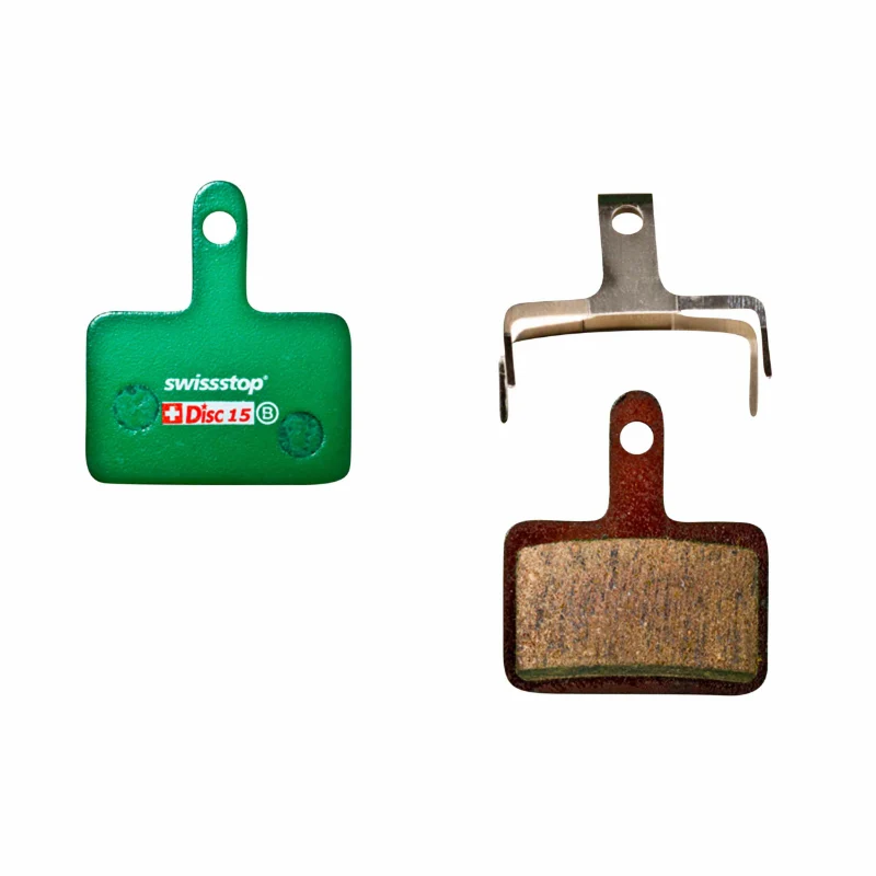Plaquette De Frein VTT Shimano Deore M515,M486,M485,M575,M395 (Swissstop Organic - Disc 15C) (Paire Sur Carte) - Compatible VAE (Offre Spéciale)